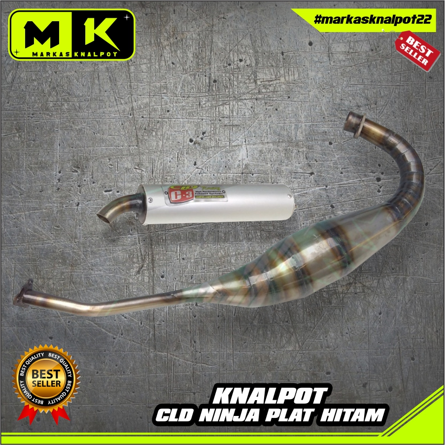 KNALPOT RACING NINJA R & RR CLD PLAT HITAM knalpot berkualitas