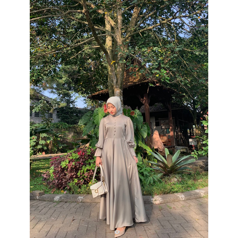 Dress Silk Sage Green