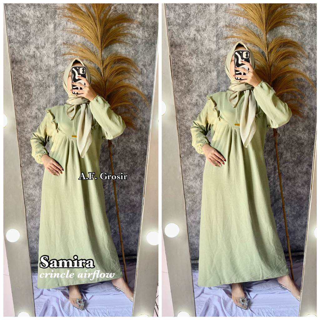 SAMIRA DRESS CRINCLE AIRFLOW PREMIUM // DRESS JUMBO