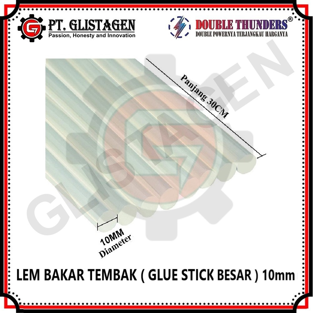 Lem Bakar Tembak Besar Isi Lem Refill Glue Stick 10MM 30CM ( 1pcs )