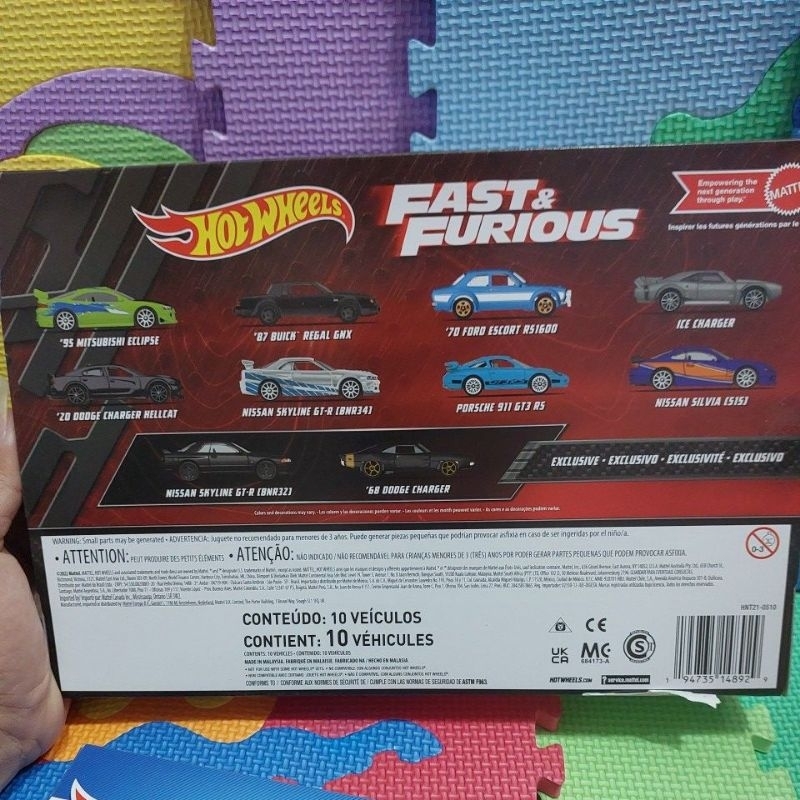 hot wheels fast&amp;furious isi 10 dan hot wheels isi 6 original.