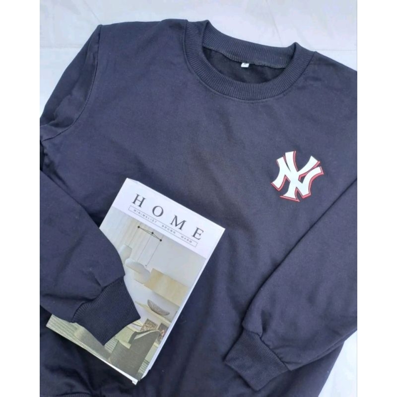 NEW YORK L-XL SWEATER CREWNECK PRIA &amp; WANITA