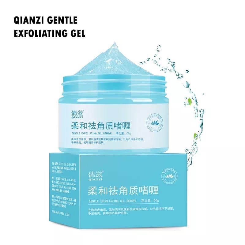 {Gratis Ongkir} COD Medan termurah Qianzi Gentel Centtella Exfoliating Gel Mencerahkan dan Mengangkat Sel Kulit Mati