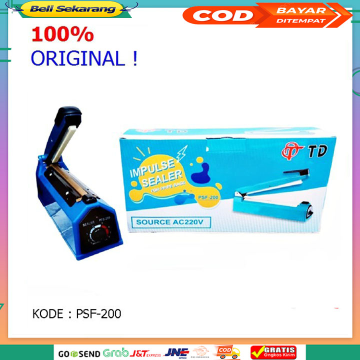 Mesin Press Plastik Impulse Sealer 20 cm TD 200 BERGARANSI RESMI