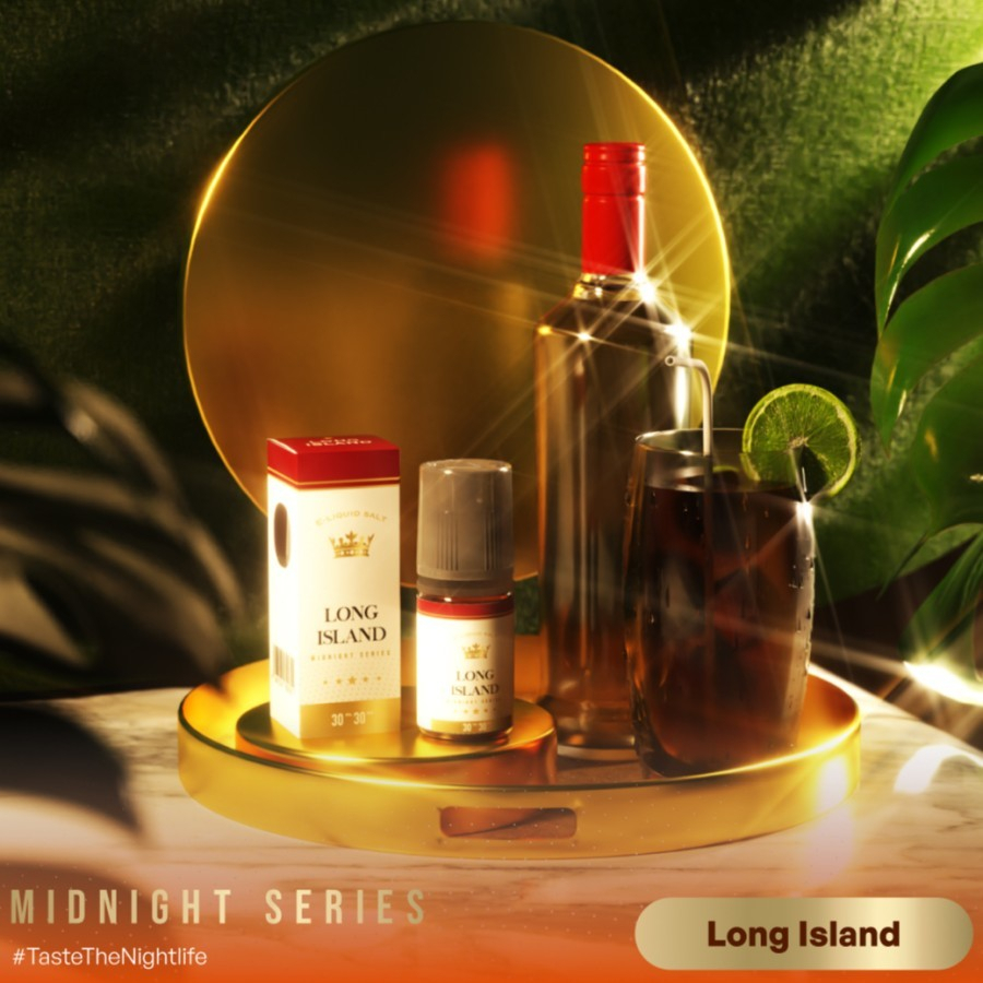 Liquid Foom Long Island Salt Nic 30ML Midnight Series by Flooid x RV