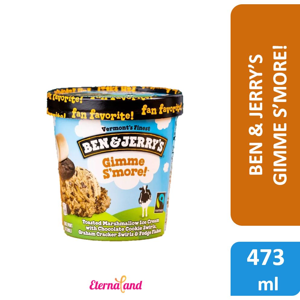 

Ben & Jerry Gimme Smore Ice Cream - es krim ben n jerry impor usa