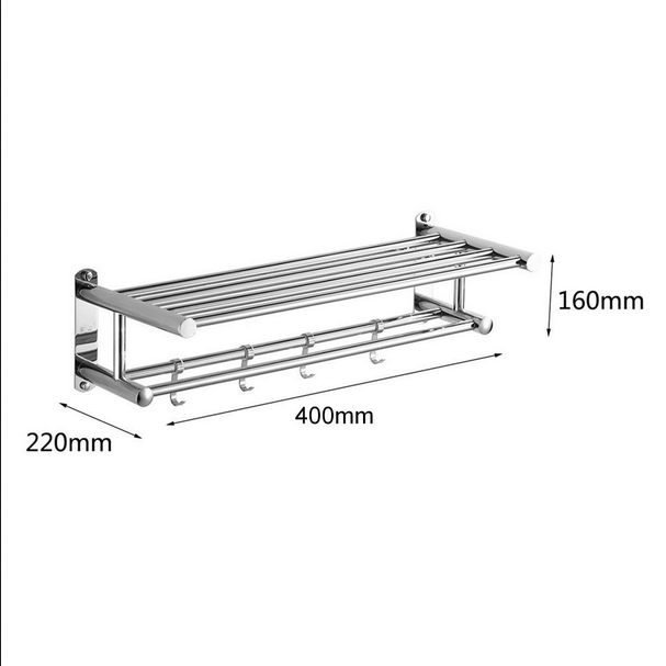 Rak Handuk Kamar Mandi Terbaru Rak Dinding Serbaguna Rak Handuk Stainless Gantung  Rak Handuk Dinding Toilet Aluminium Towel Hanger