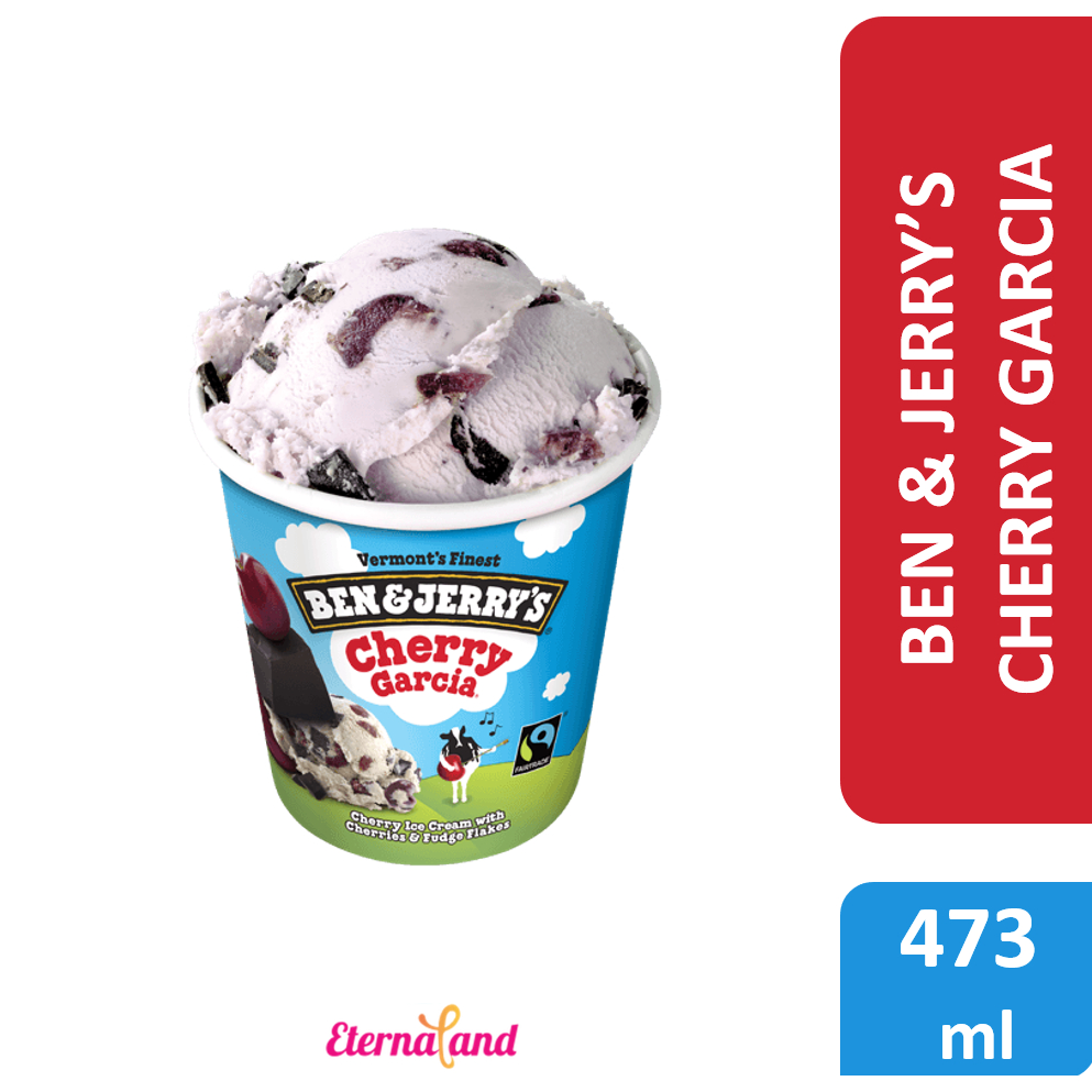 

Ben & Jerry Cherry Garcia Ice Cream - es krim ben n jerry ceri impor usa