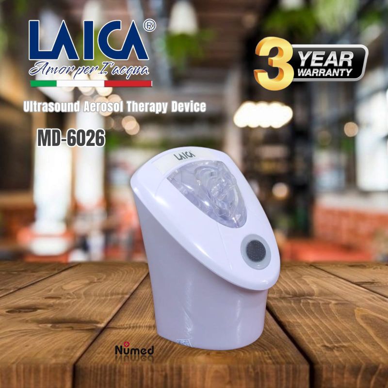 Nebulizer Ultrasonic Laica MD-6026 / Original Alat Bantu Terapi Pernafasan Laica MD6026