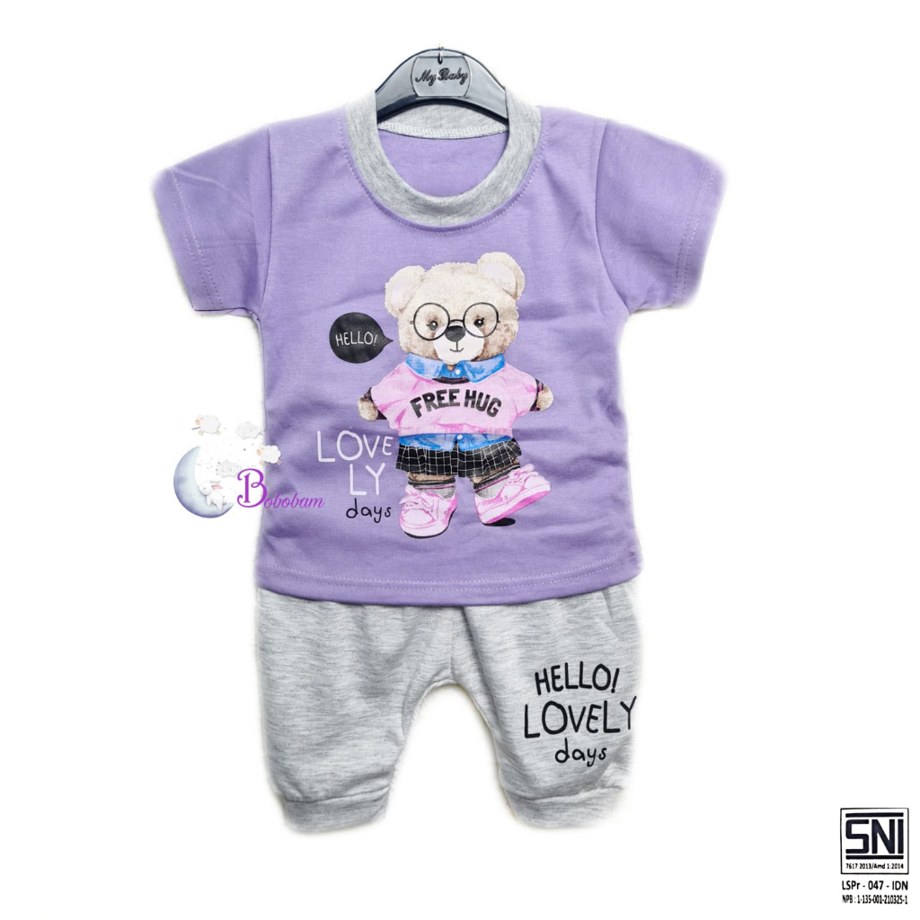 BOBOBAM BAJU BAYI PEREMPUAN SETELAN ANAK CEWE LUCU STELAN CEWEK 6 12 BULAN IMUT CANTIK BEAR