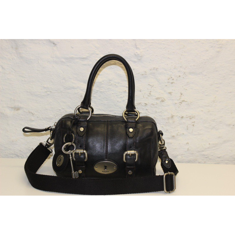 tas fossil maddox small  hitam