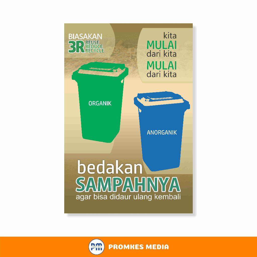 

Poster, Poster Pengelolaan Sampah, Bedakan Sampahnya, Pilah Sampah