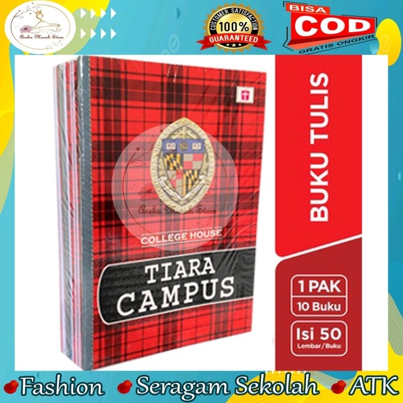 

Buku Tulis Big Boss ,Tiara Campus, Nobel Campus 10 Buku / 1 pack Isi 38 Dan 50 Lembar