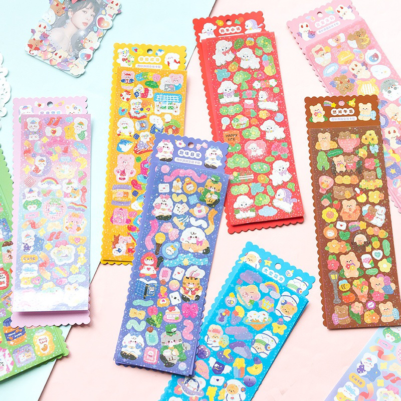 

Stiker karakter kartun lucu cute