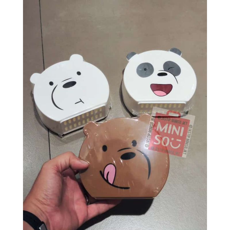 MINISO Storage tembok Shower Caddy We Bare Bears Collection