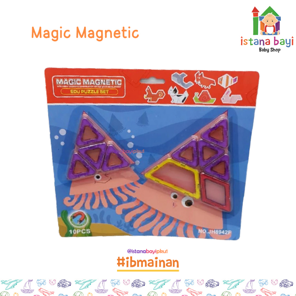 Mainan Edukasi - Magic Magnetic Edu Puzzle - Mainan Puzzle