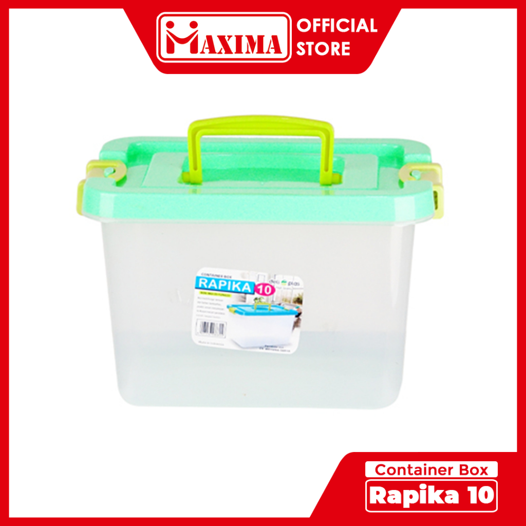 Container Box Rapika 10 / Container Box 10 Liter / Container Kotak Penyimpanan / Kontainer Parcel / 