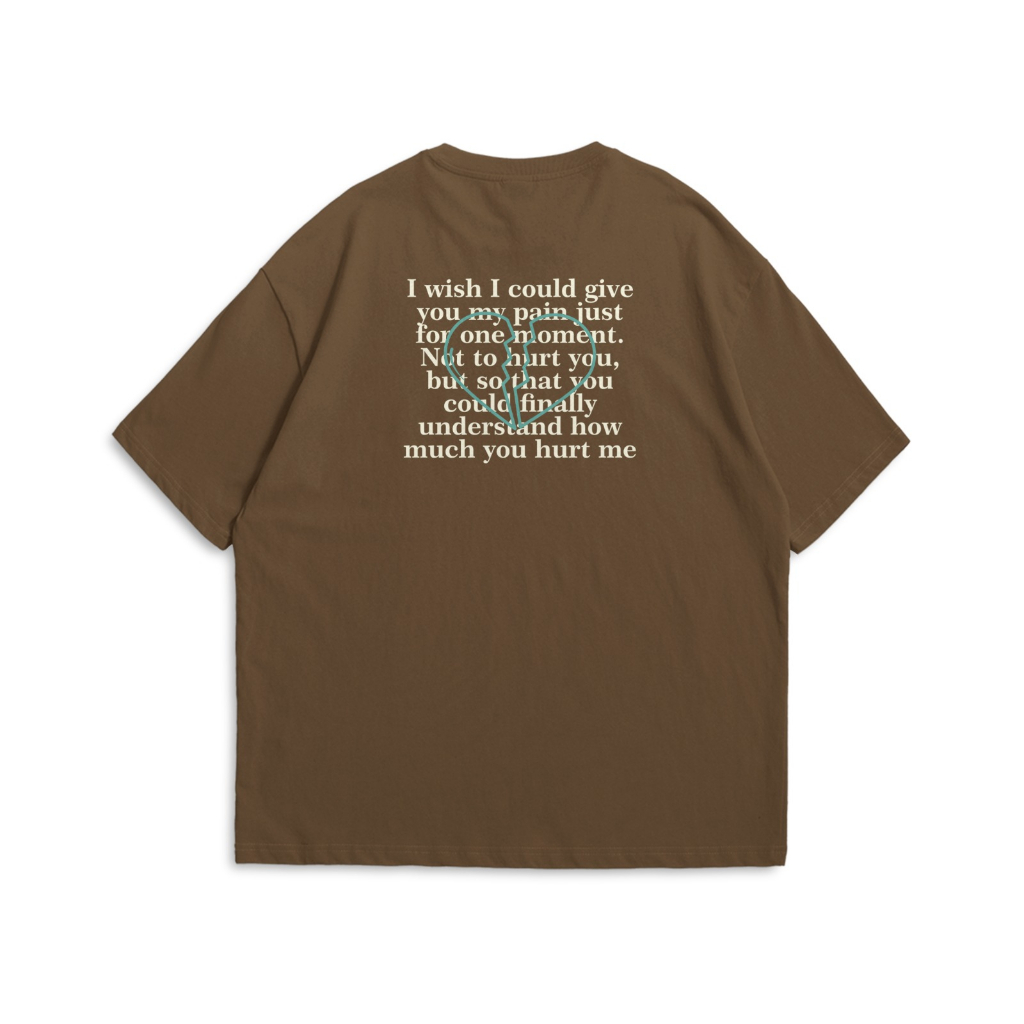 Bitsnbobs76 Oversize T-shirt Hurt Brown