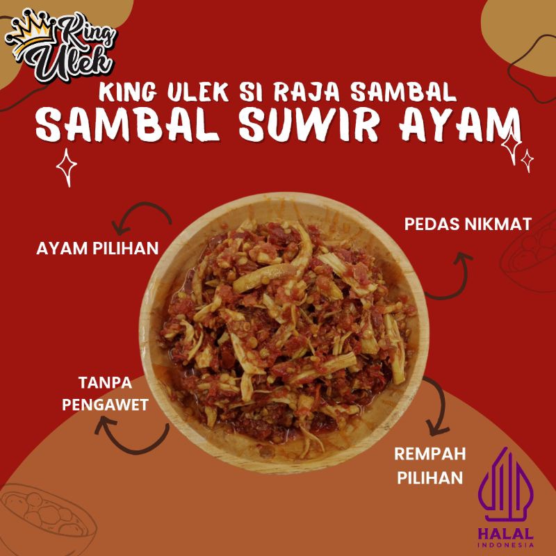 

PROMO SAMBAL SUWIR AYAM KING ULEK - SAMBAL KING ULEK - SAMBAL PEDAS