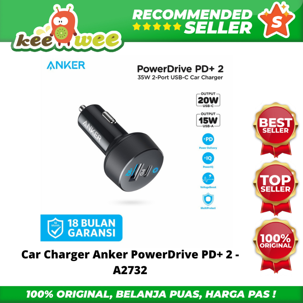 Car Charger Anker PowerDrive PD+ 2 - A2732