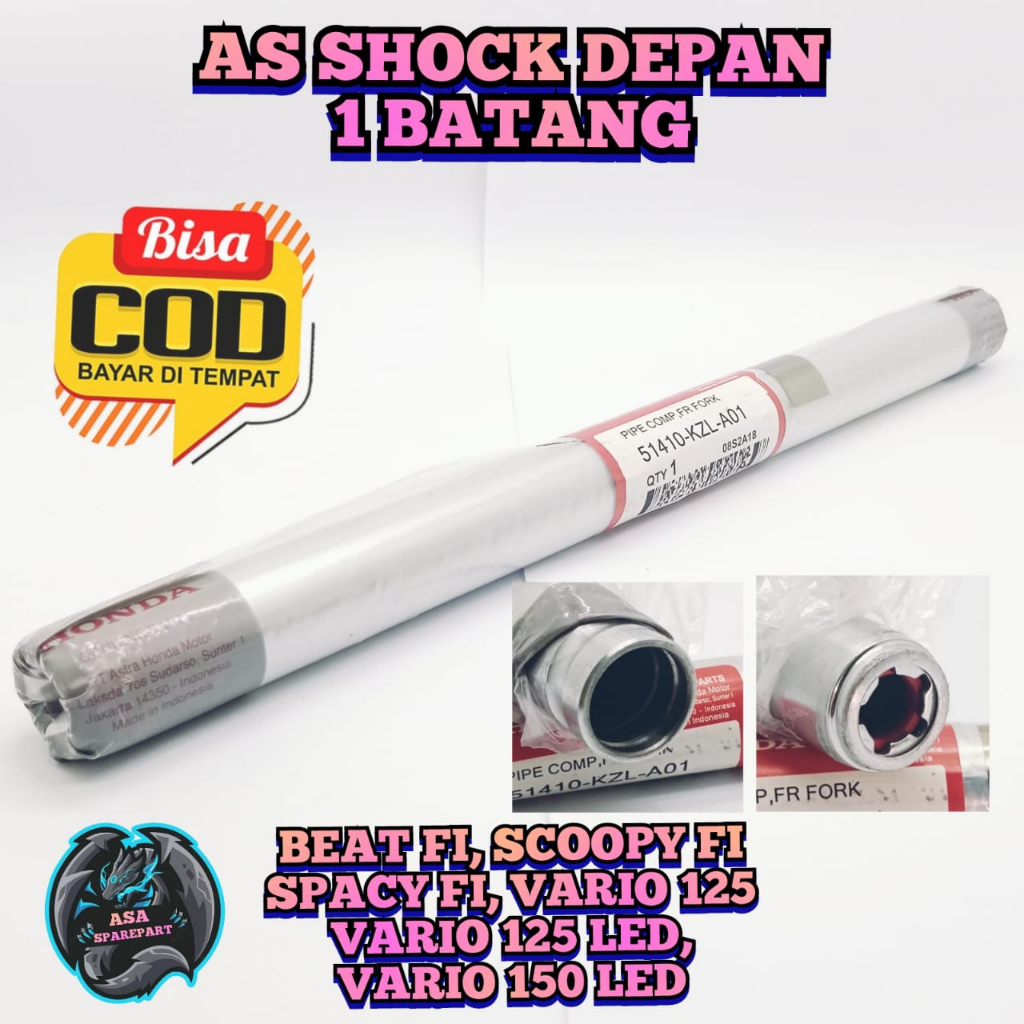 As Shock Depan KZL Asli Original Motor Honda BeAT FI , BeAT ESP , BeAT Street , BeAT Pop ESP , Scoop