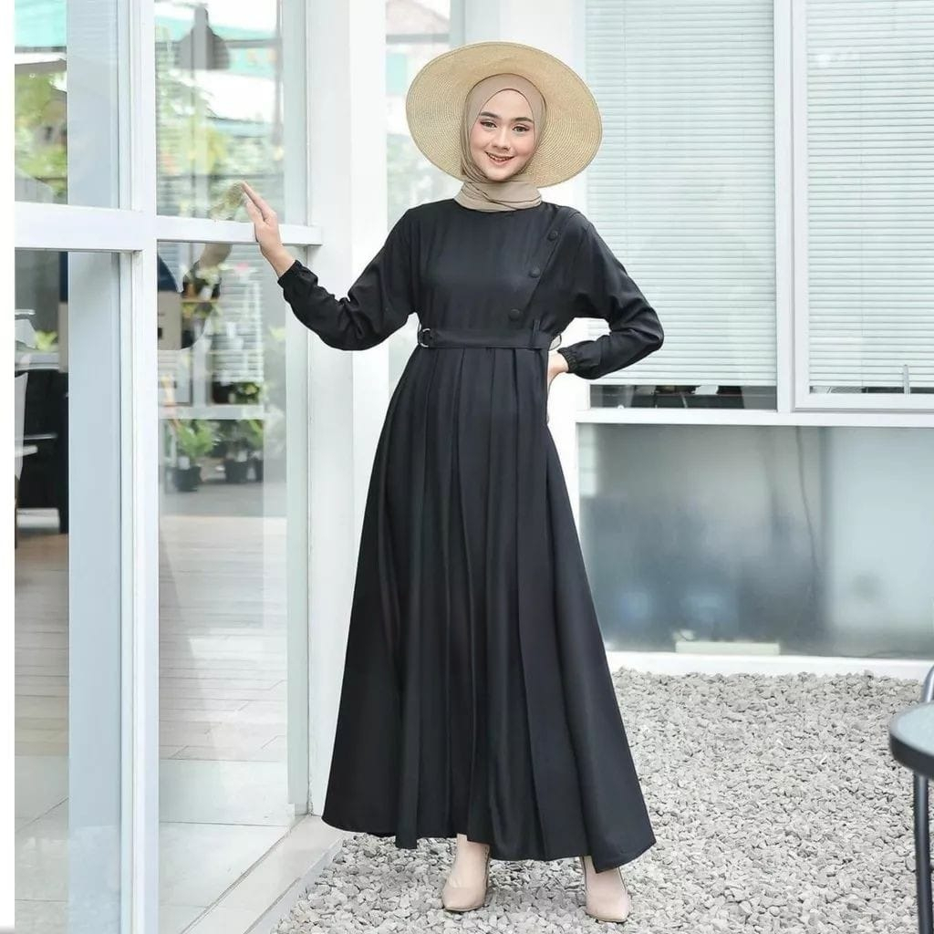 Gamis Remaja Terbaru Kekinian Modern Wanita Dress Arumi Maxy Syar'i