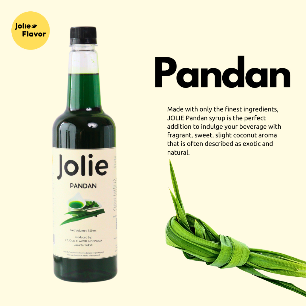 

Jolie Pandan Syrup / Sirup Pandan 750 ml