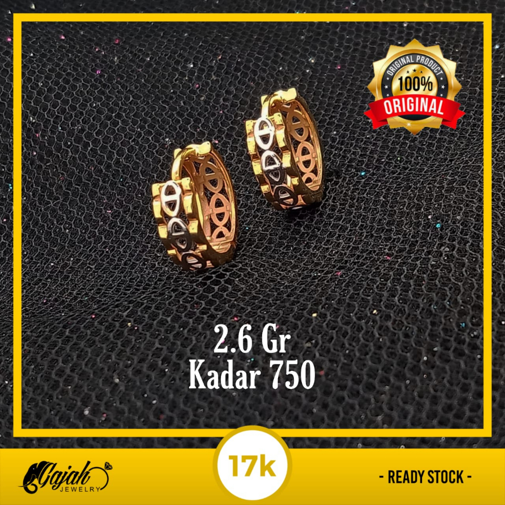 Anting Emas 17K - 2.6 Gr Kadar 750 - 5171