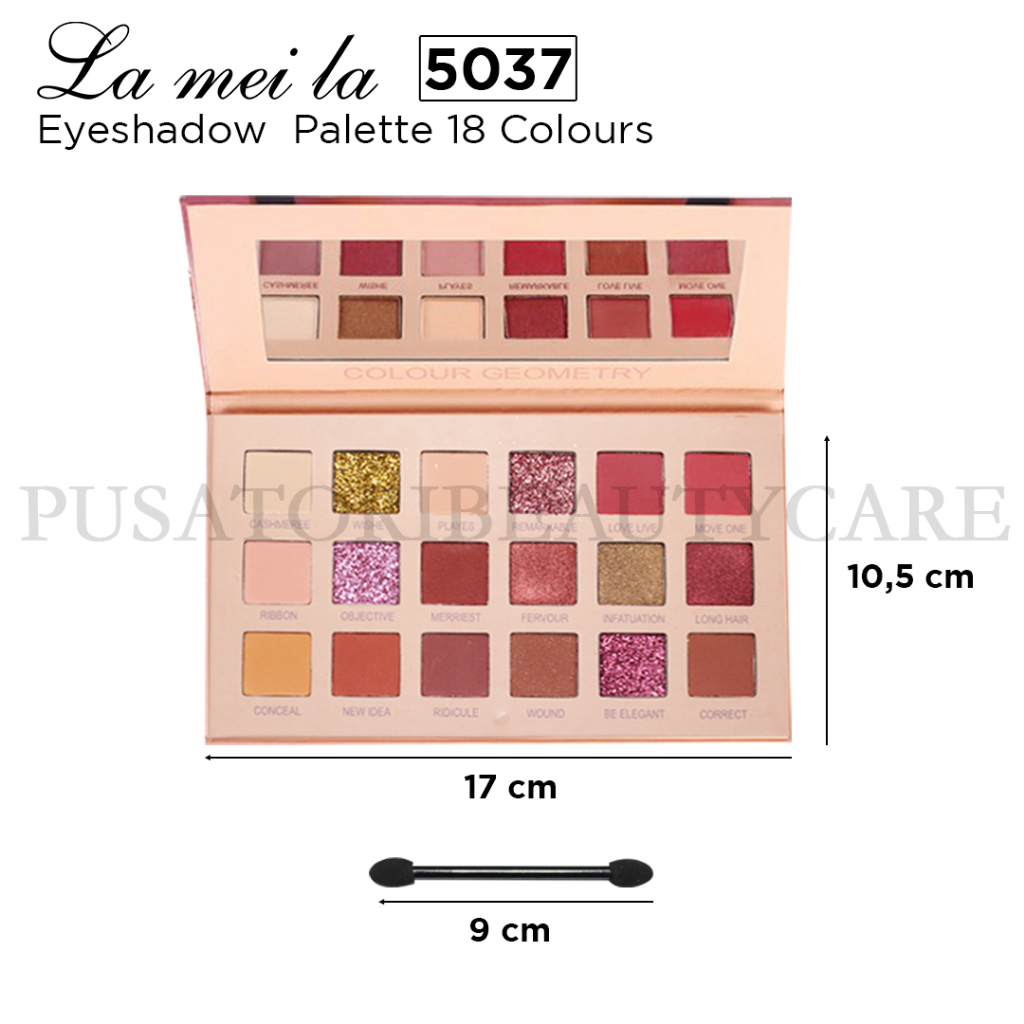 Lameila5037 Eye Shadow Kotak Pallete  18 Warna