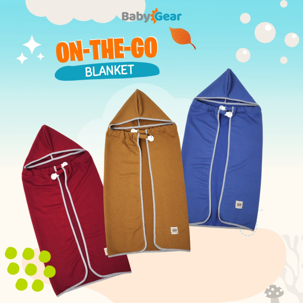 On The Go Blanket Texture Series | Hoodie Blanket | Selimut Bayi