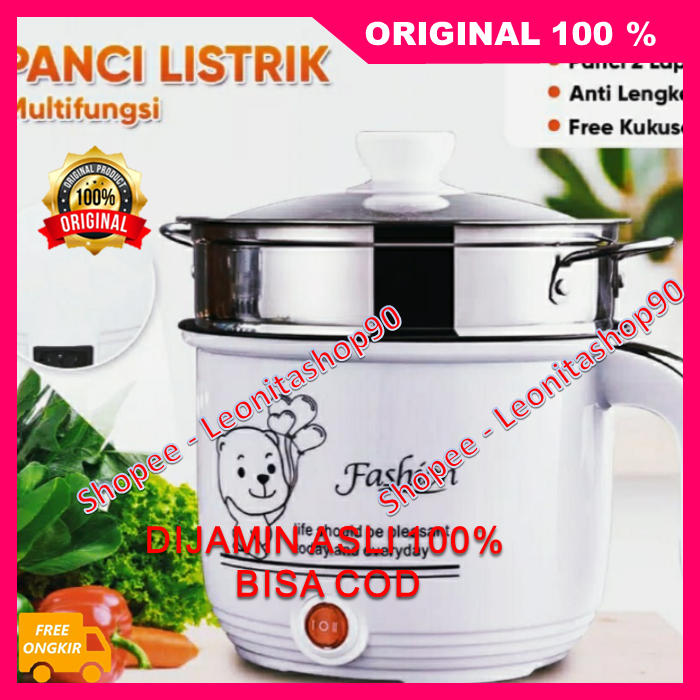 Panci Listrik Serbaguna Panci Listrik Multifungsi Elektrik Cooker 1.8 Liter 100% ORIGINAL
