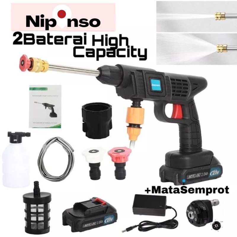 Medan Termurah Alat Set Cuci Mobil Motor Cordless Doorsmeer AC SERBAGUNA Tanpa Kabel Pompa Steam Hig