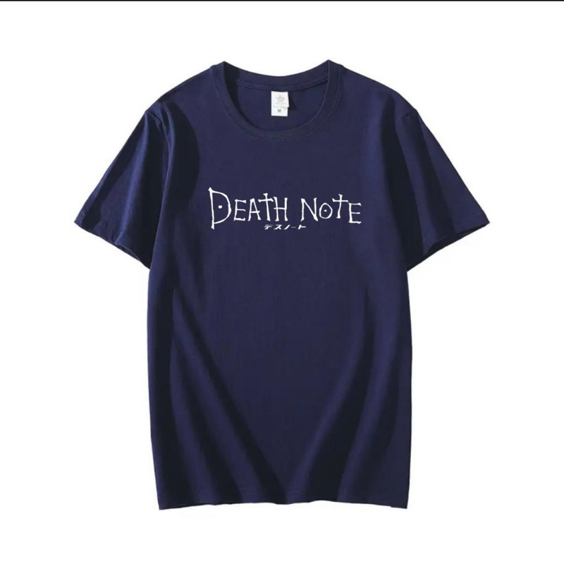 Kaos pria atasan pria lengan pendek kaos oblong laki laki dewasa death note