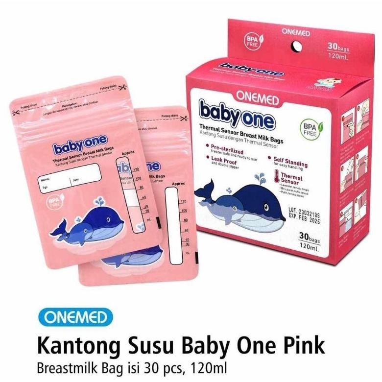 KANTONG ASI ONEMED 120 ML BOX ISI 30 PCS- KANTONG SUSU - BREAST MILK STORAGE ONEMED