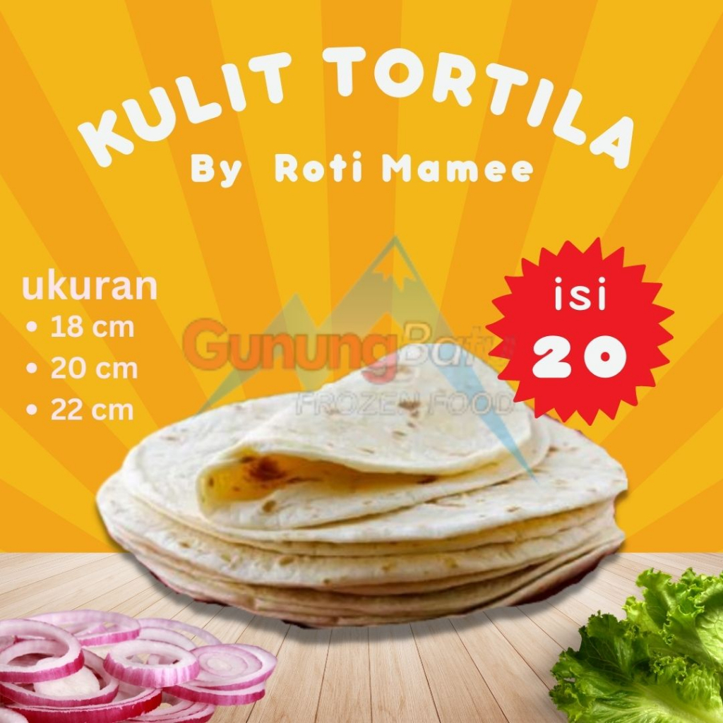 KULIT TORTILA BY R0TI MAMEE ISI 20 PCS