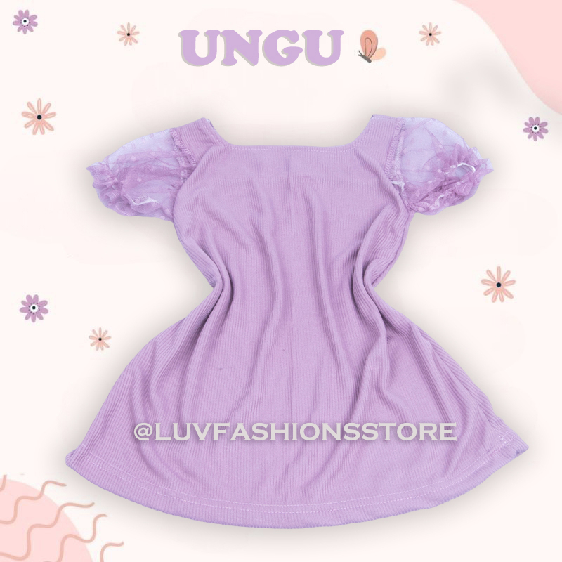 IL - MOANA DRESS ANAK PEREMPUAN / FASHION ANAK PEREMPUAN DRESS KNIT COMBI TILE