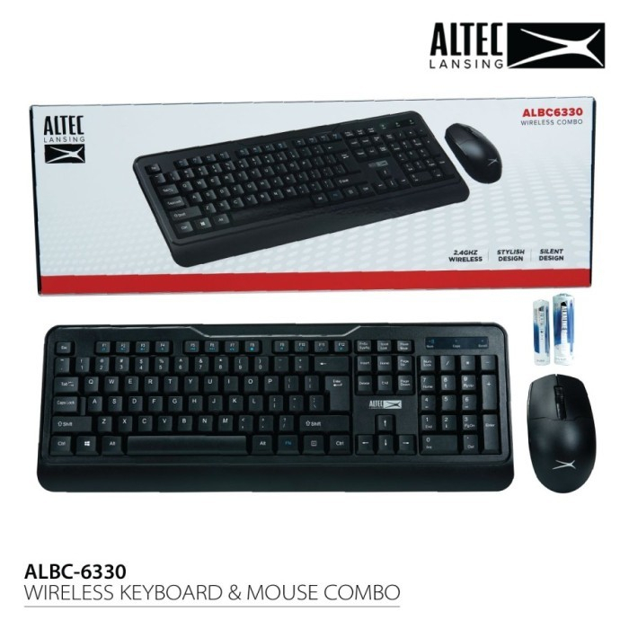 Altec Lansing Keyboard + mouse combo Wireless ALBC6330