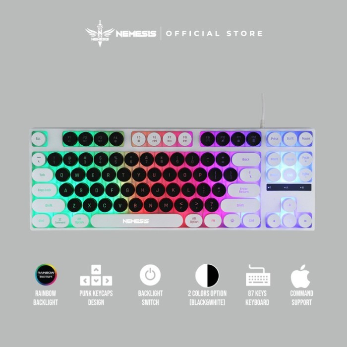 Keyboard Gaming Membrane TKL NYK Nemesis FURION K-04