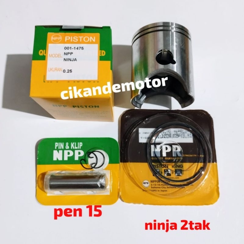 PISTON Kit NINJA R Ninja 2tak std - 200 ( Pen 15 ) npp