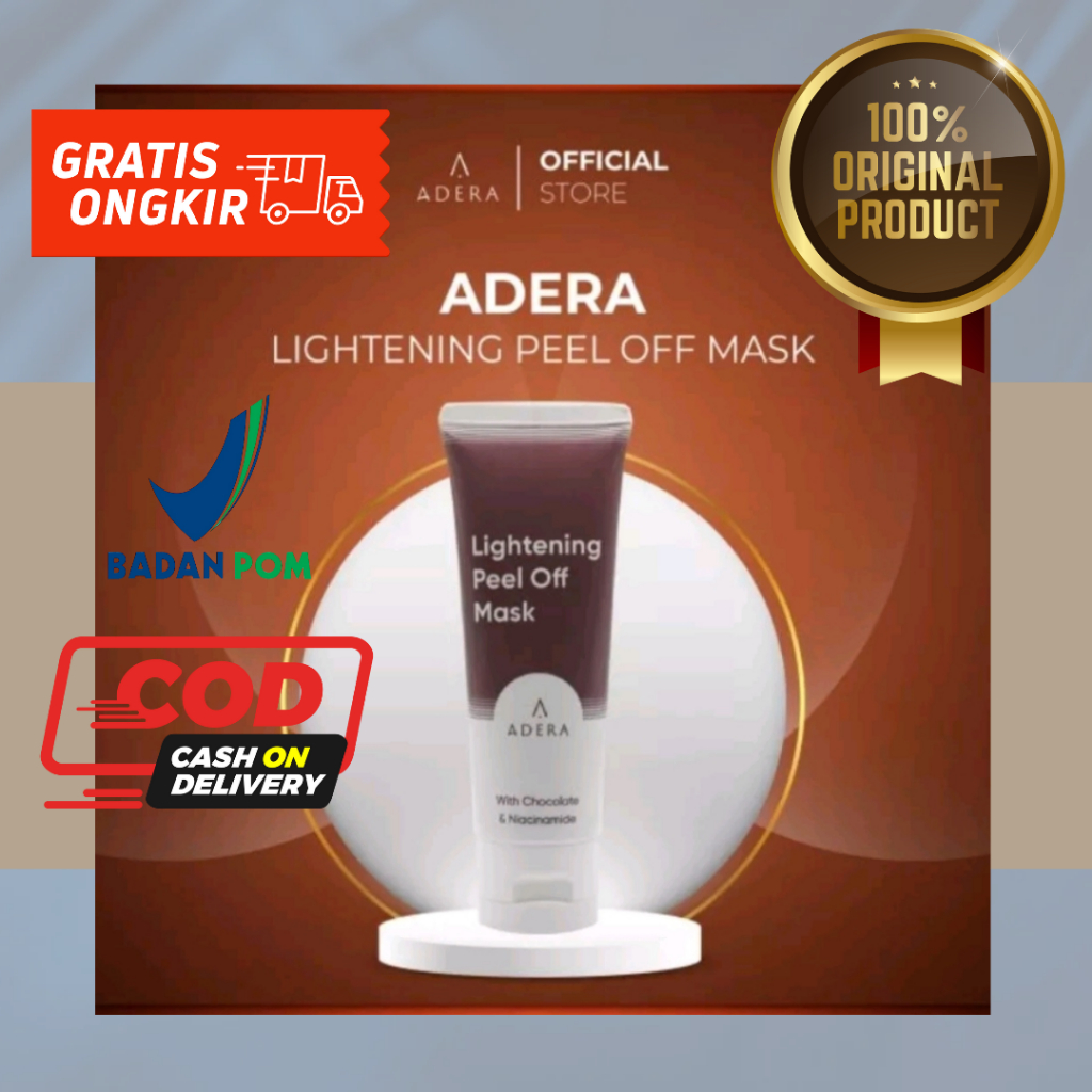MASKER ADERA - ADERA LIGHTENING PEEL OFF MASK MENCERAHKAN KULIT - ADERA MASK - PEMUTIH WAJAH ADERA -