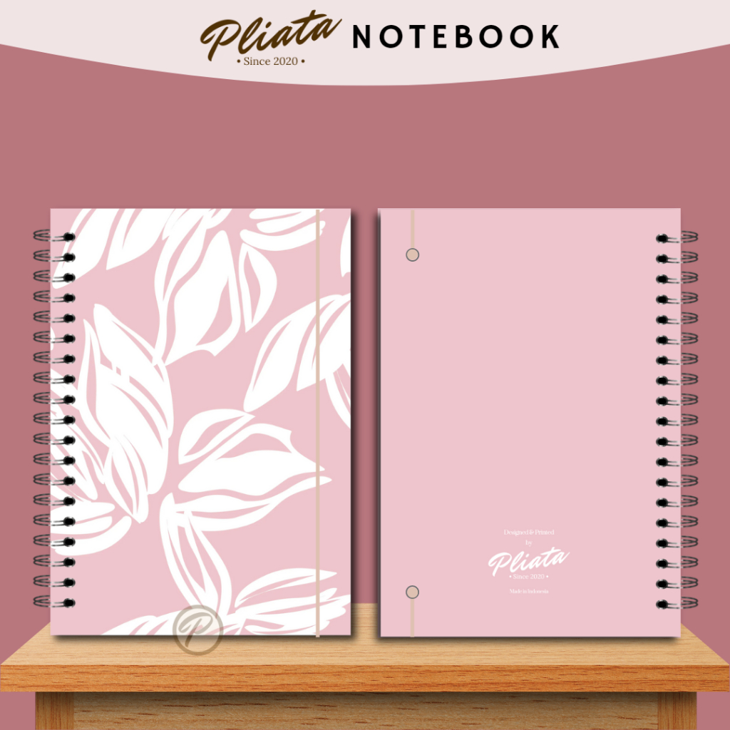 PLIATA NOTEBOOK SPIRAL - (PN89) Floral 7 - Softcover Doft Aesthetic Book Buku Tulis