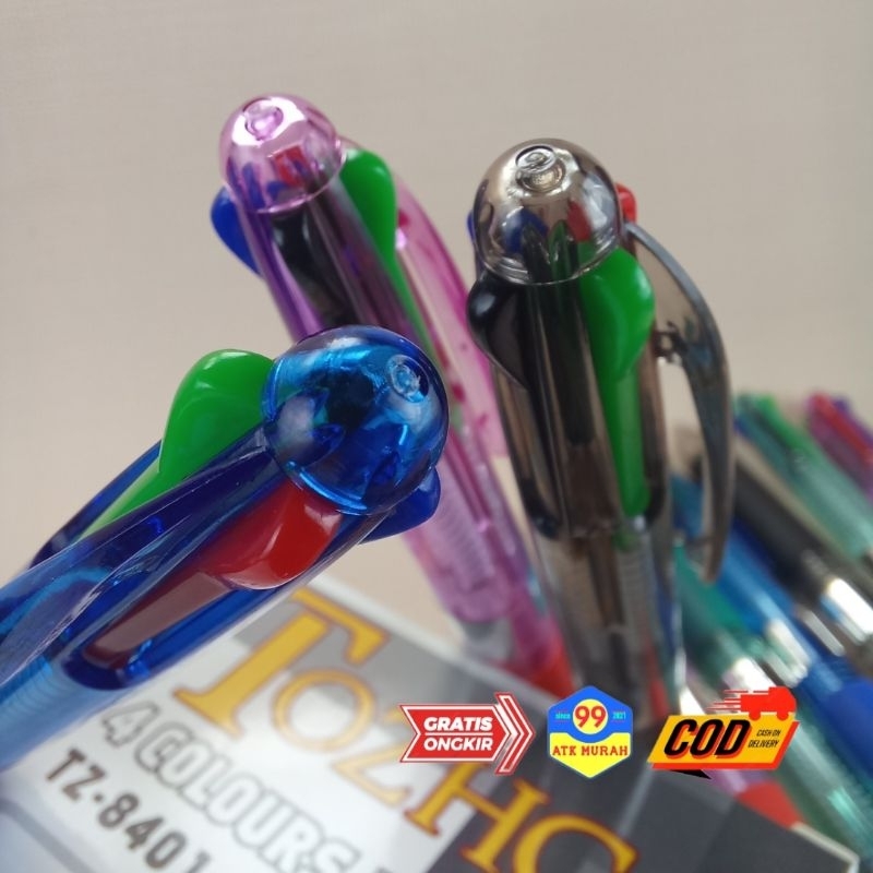 PULPEN 4 WARNA/4 COLOURS IN 1-TZ8401/pulpen 4 warna/pena