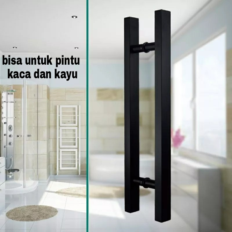 handle pintu panjang 100cm / 120cm diameter 2 x 4cm