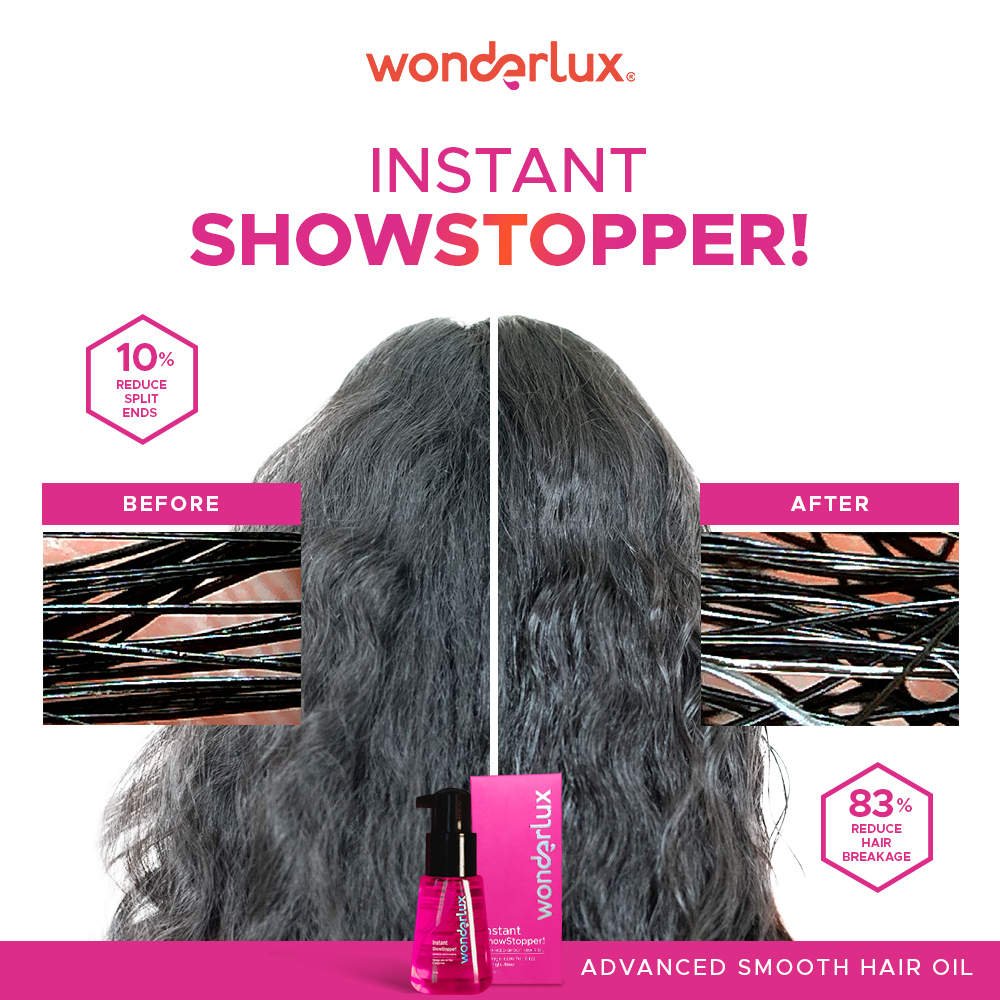 ❤ MEMEY ❤ WONDERLUX Instant Showstopper Advanced | Ready Set Smooth Perfecting Hair Oil 75ml