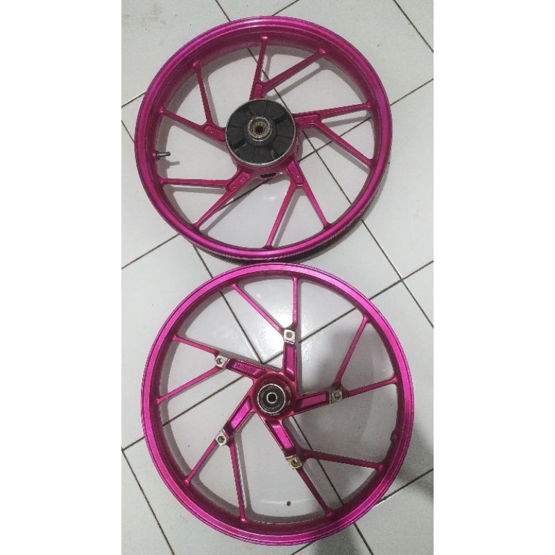 Velg Satria FU Original copotan Repaint ungu violet