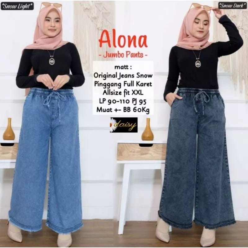 KULOT JEANS JUMBO XXXL KULOT SOBEK / RAWIS TERBARU