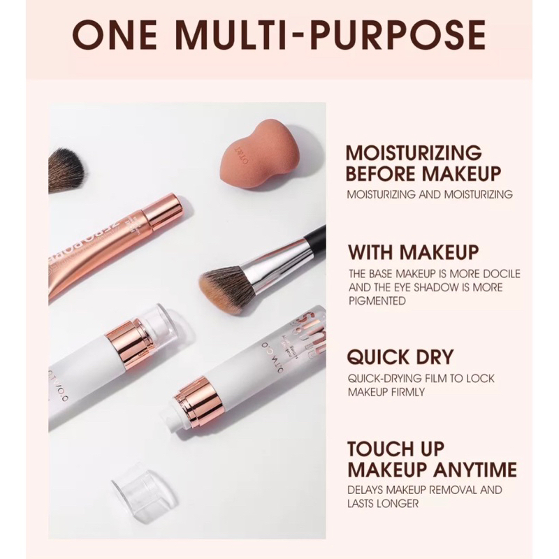 【Official Outlet】 O.TWO.O - Setting Spray Fine Mist Moisturizing Makeup Base Spray Primer Long-lasting Coverage Makeup Lock Oil Control Transferproof Natural Otwoo Original Viral BPOM