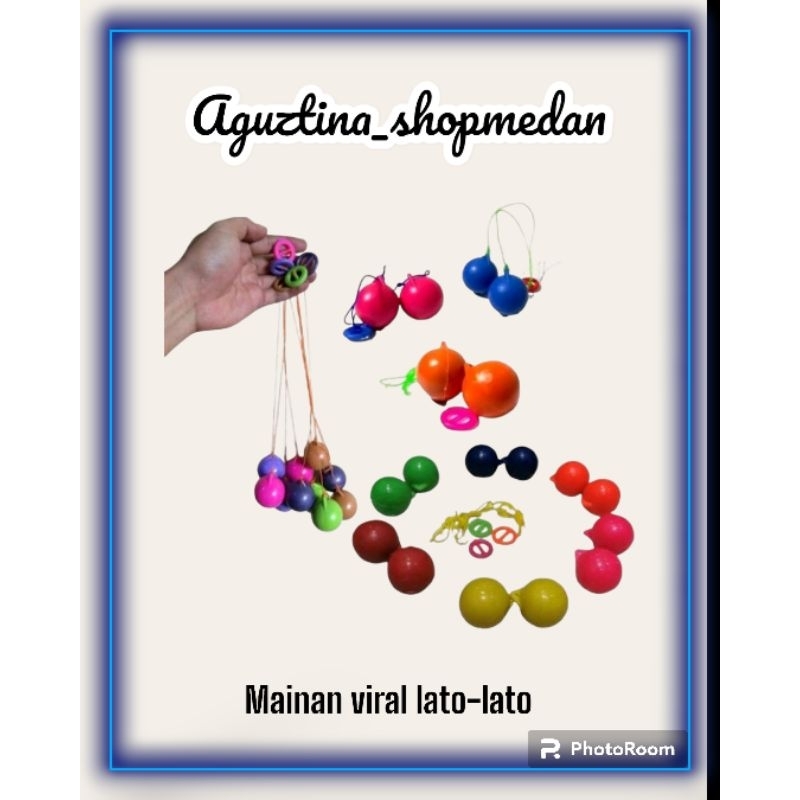 (MEDAN MURAH) mainan anak viral lato-lato/mainan etek etek tok/mainan jadul lato lato