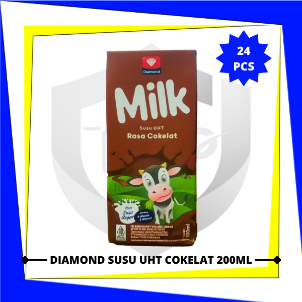 

DIAMOND Susu UHT Cokelat 200ml x 24 pcs (1 Karton)