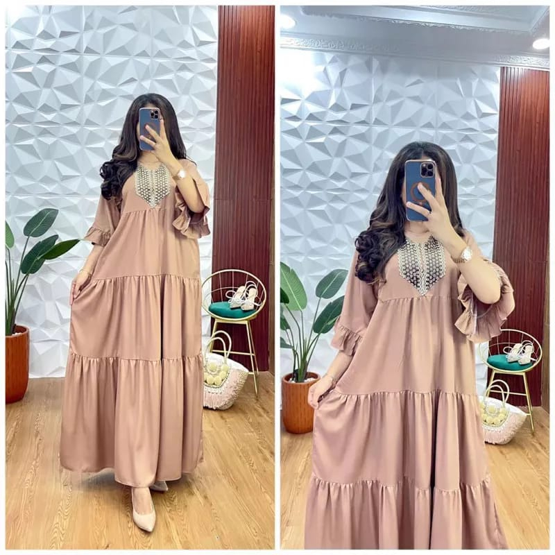 Vianda  dres - Dres semata kaki kekinian - dres panjang - dress rayon premium